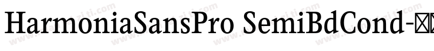 HarmoniaSansPro SemiBdCond字体转换